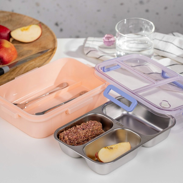 Lunch box Homla KYOTA 3 el różowy 0.75 l (5906496748899) - obraz 8
