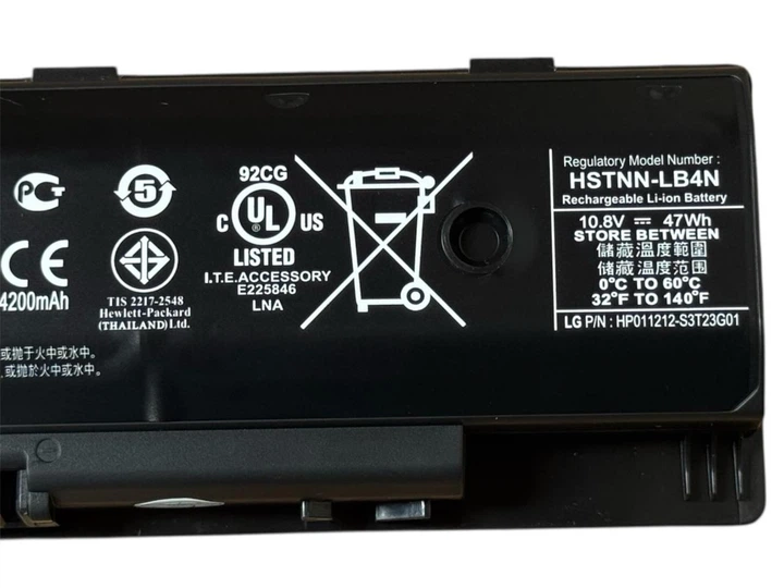 Батарея для ноутбука HP HSTNN-LB4N HSTNN-LB4O HSTNN-YB4N - PI06 (10.8V 47Wh 6cell) - Фото 10 Батарея для ноутбука HP HSTNN-LB4N HSTNN-LB4O HSTNN-YB4N - PI06 (10.8V 47Wh 6cell) - зображення 10