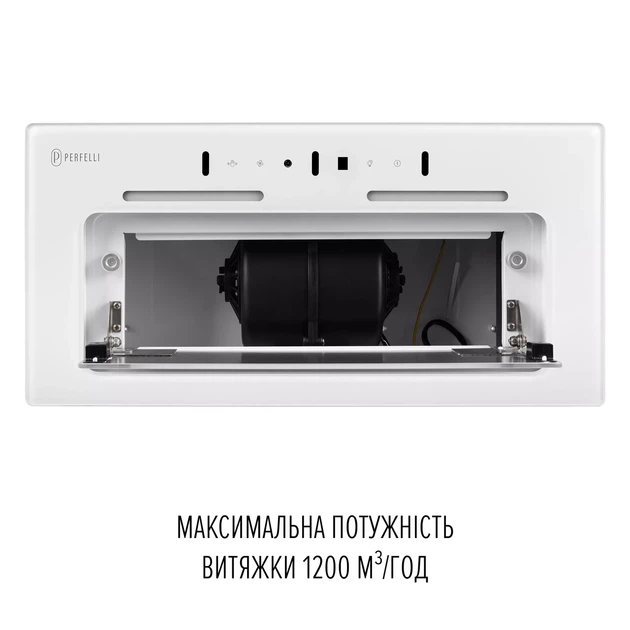 Сенсорная кухонная вытяжка PERFELLI NUOVA 6PWR BIANCO белая полновстраиваемая, управление жестами, 59,8 см - изображение 4