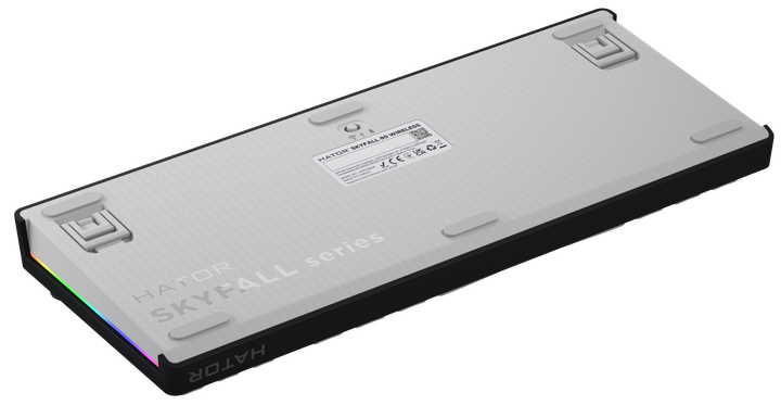 Клавиатура беспроводная HATOR Skyfall 80 Aurum Lemon Wireless/Bluetooth/USB Black-White (HTK3180UA) - изображение 6