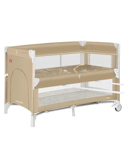 Детский манеж кровать Carrello Porta Sand Beige с двойным дном - изображение 8