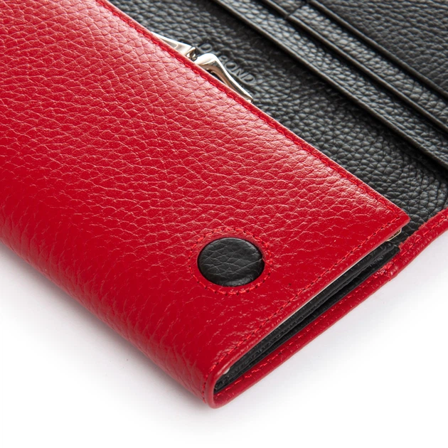 Женский классический кожаный кошелек Dr.Bond серии Black&Red PR-250824-40769 красно-черный - Фото 6 Женский классический кожаный кошелек Dr.Bond серии Black&Red PR-250824-40769 красно-черный - изображение 6