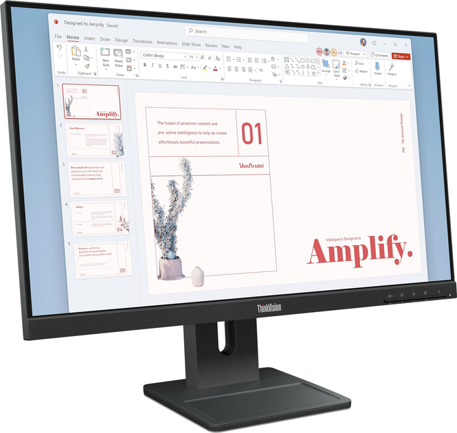 Monitor 23.8" Lenovo ThinkVision E24-40 (64BAMAT1EU) - obraz 3