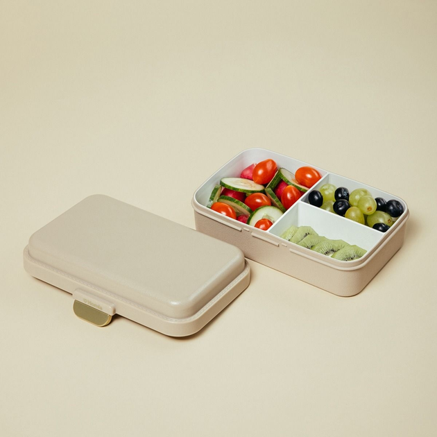Lunch box Homla TORRONE kwadratowy beżowy 20.5 x 12.5 cm (5906496750137) - obraz 4