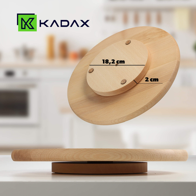 Deska do serwowania Kadax 4-komorowa bukowa 33.5 cm (5903699481271) - obraz 6