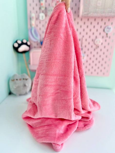 Дитяча м'яка іграшка "Кішечка" L1128(Pink) іграшка з пледом, розмір 40 см - зображення 5