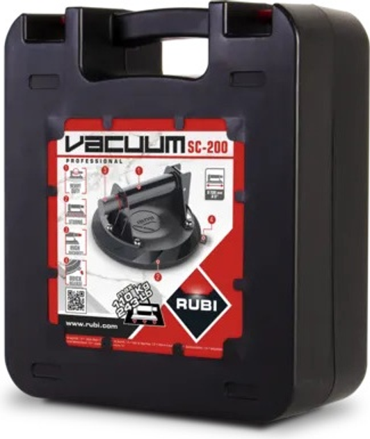 Присоска з насосом Rubi SC-200 200 мм 110 кг (000040164842) - зображення 8