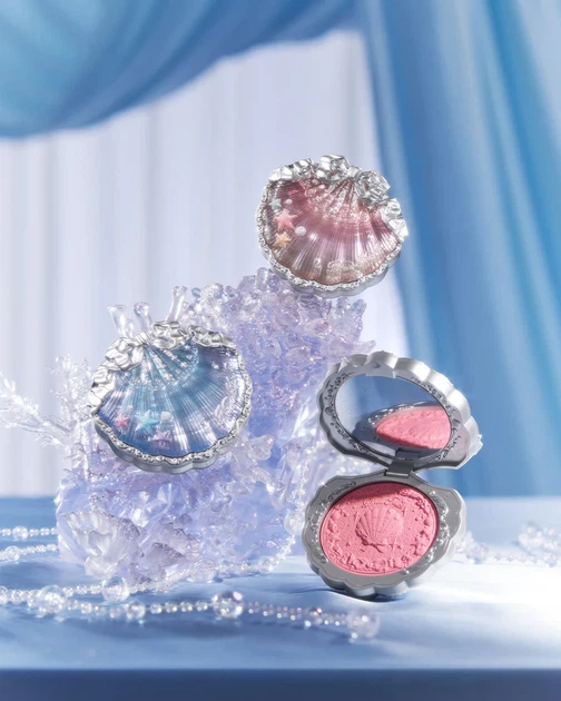 Рум'яна Flower Knows Shell's Jewel Silk Satin Blush (02 Moonlight
