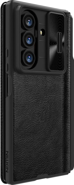 Etui Nillkin Qin Pro Leather do Samsung Galaxy Flip 7 Black (6902048298842) - obraz 3