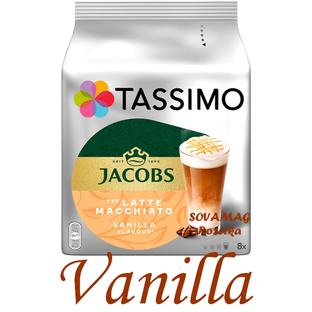 Кофе в капсулах Tassimo Jacobs Latte Macchiato Vanilla - Фото 1 Кофе в капсулах Tassimo Jacobs Latte Macchiato Vanilla - изображение 1