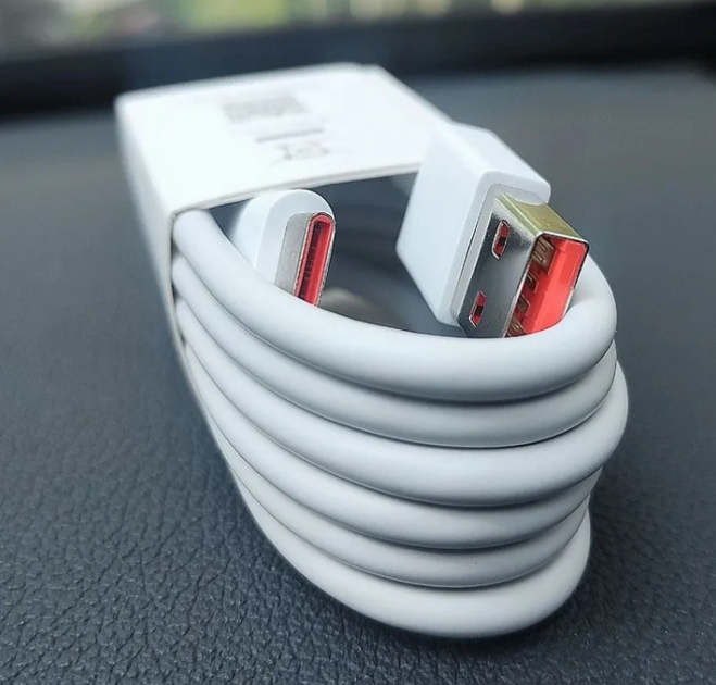 Кабель Xiaomi супербыстрая зарядка 120W 90W 67W 33W Mi Turbo Charge USB Type-C 6A 1м Белый - Фото 4 Кабель Xiaomi супербыстрая зарядка 120W 90W 67W 33W Mi Turbo Charge USB Type-C 6A 1м Белый - изображение 4