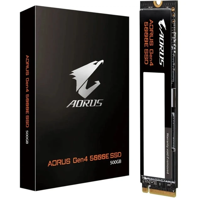 SSD накопитель Gigabyte AORUS Gen4 5000E 500GB (AG450E500G-G) [142674] - изображение 6