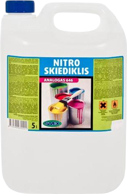 Rozpuszczalnik farb nitroemaliowych Savex Nitro-646 5 l (000001350231) - obraz 1