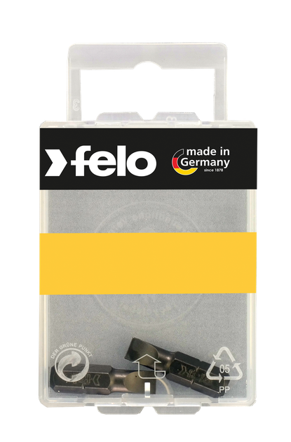 Біта FELO шліць SL 5,5х1,0x25 мм INDUSTRIAL блістер 2 шт (02052036) - Фото 1 Біта FELO шліць SL 5,5х1,0x25 мм INDUSTRIAL блістер 2 шт (02052036) - зображення 1