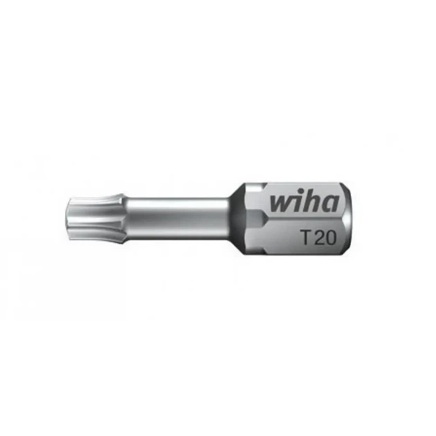Бита Wiha, T25x25, ZOT Torsion, C 6.3, 61-2 HRC, CrV (W20954) - Фото 1 Бита Wiha, T25x25, ZOT Torsion, C 6.3, 61-2 HRC, CrV (W20954) - изображение 1