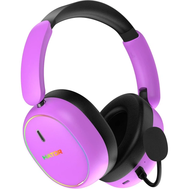 Игровые наушники Hator Phoenix 2 Wireless Cyber Violet (ESH42) [145533] - изображение 5