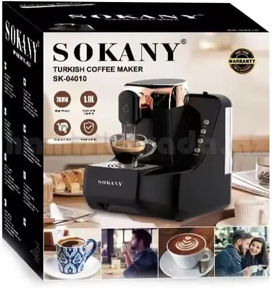 Турецкая кофеварка Sokany SK-04010 700 Вт с антипригарным покрытием - изображение 2