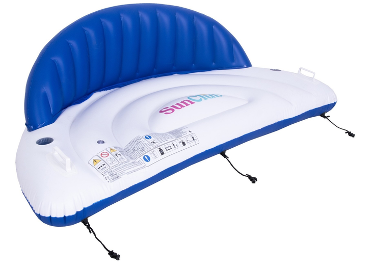 Materac basenowy z oparciem SunClub 207 x 105 x 71 cm (6920388600354) - obraz 1