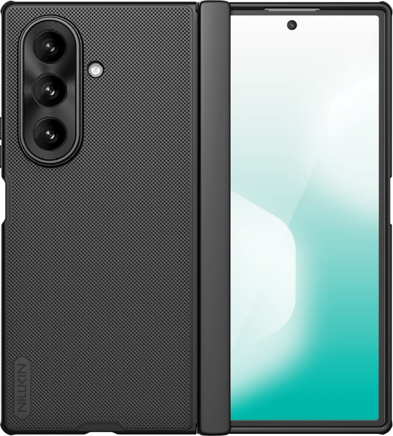 Etui Nillkin Super Frosted Shield Fold Magnetic do Samsung Galaxy Flip 7 Black (6902048298729) - obraz 4