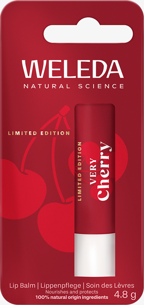 Бальзам-стик для губ Weleda Very Cherry 4.8 г (4001638590587) - Фото 2 Бальзам-стик для губ Weleda Very Cherry 4.8 г (4001638590587) - зображення 2