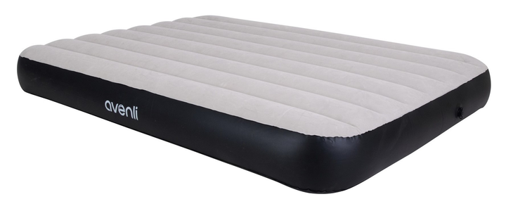 Materac dmuchany dwuosobowy Avenli 191 x 137 x 25 cm Szary (6942377612452) - obraz 1