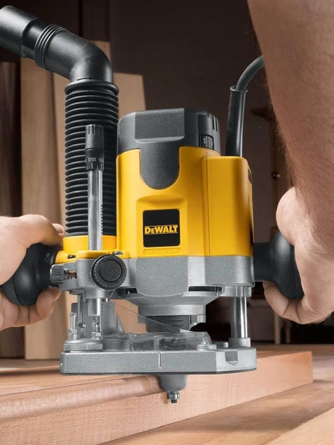 Фрезер мережевий DeWALT, 1100 Вт, 8000 - 24000 об/хв, цанга 8 мм, максимальний діаметр фрези - 36 мм, вага 3.1 кг, валіза TSTAK - изображение 7