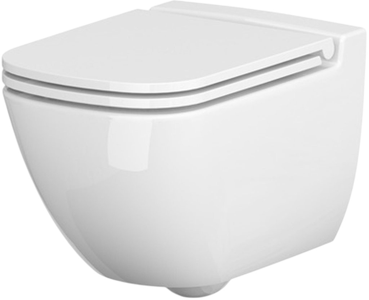 Сидіння для унітазу Cersanit Caspia SC K98-0145 54 x 36 см Біле (5902115716393) - зображення 2