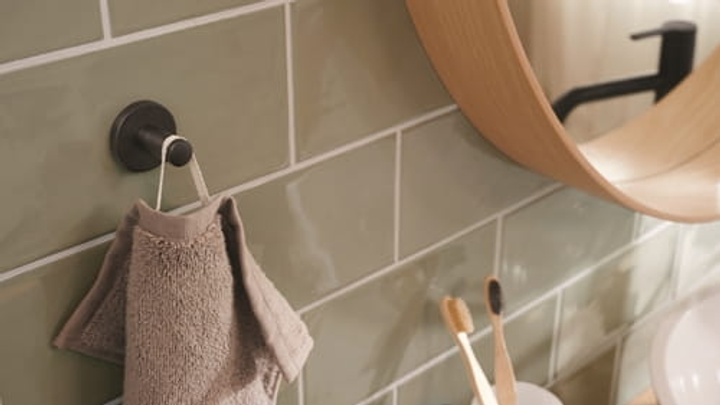 Вішак TESA Moon для рушників, чорний (4063565127267) - зображення 5