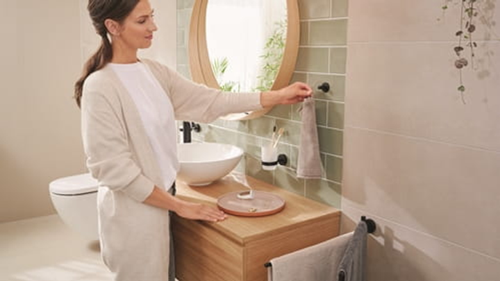 Вішак TESA Moon для рушників, чорний (4063565127267) - зображення 6