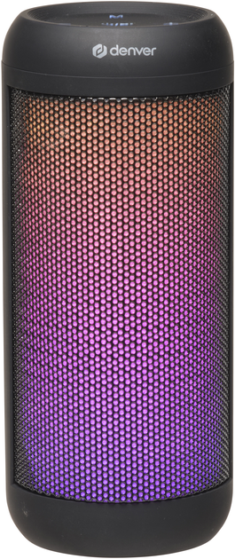 Портативна колонка Denver BTL-63 2x3W RGB Black (5706751070259) - зображення 1