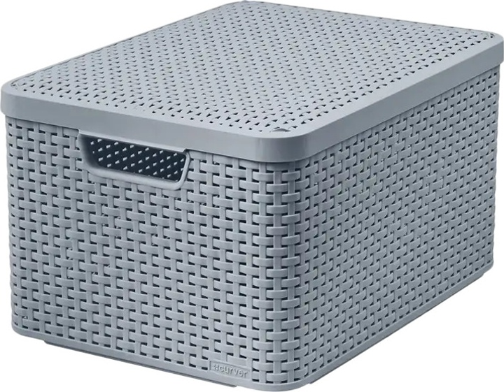 Koszyk Curver Style L z pokrywą 33 x 44.5 x 24.8 cm 30 l (3253924832586) - obraz 1