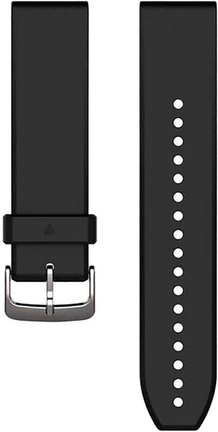 Ремінець Garmin QuickFit Silicone Band 22mm Black/Silver (753759172848) - зображення 1