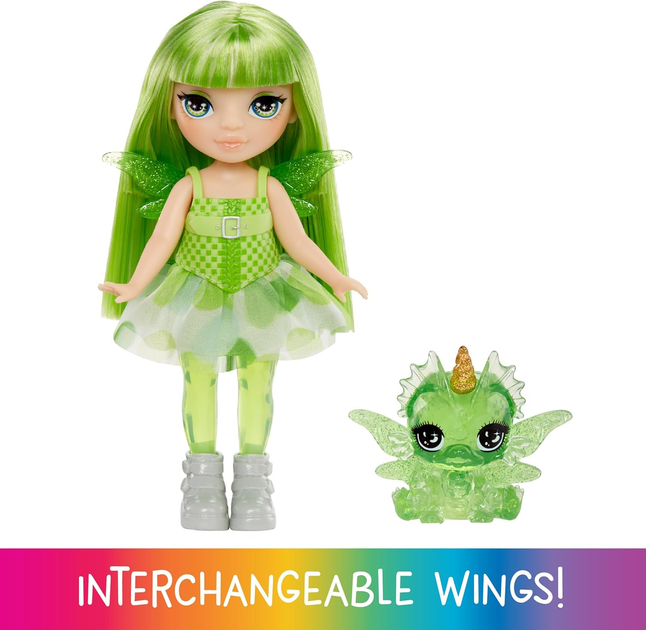 Лялька Rainbow High Littles Rainbow Fantasy Fairies Doll Emerald Зелена (543404) (0035051543404) - зображення 3
