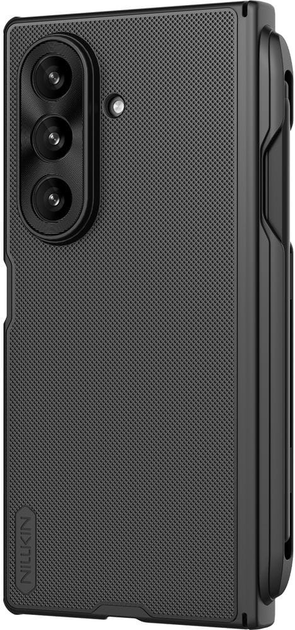 Zestaw z etui Nillkin Super Frosted Shield Fold Magnetic S-Pen oraz rysika do Samsung Galaxy Flip 7 Black (6902048298743) - obraz 2