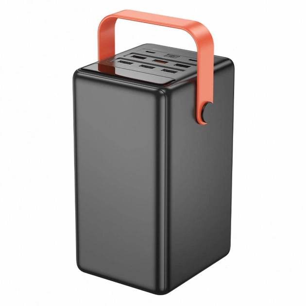 УМБ Павербанк Hoco J142 100000mAh 22.5W Surpass внешний аккумулятор с быстрой зарядкой и фонариком Черный - Фото 5 УМБ Павербанк Hoco J142 100000mAh 22.5W Surpass внешний аккумулятор с быстрой зарядкой и фонариком Черный - изображение 5
