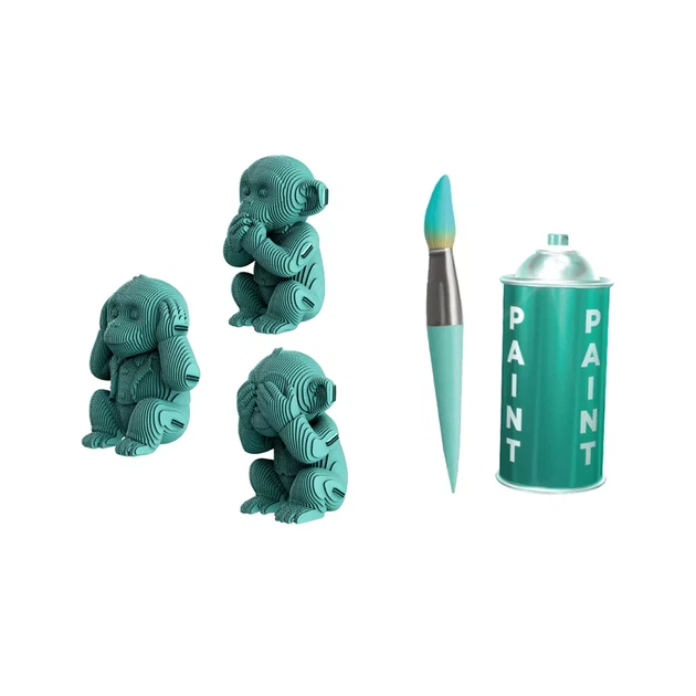 3D пазл Cartonic Monkeys Trio (CARTTRIOMONK) - изображение 12