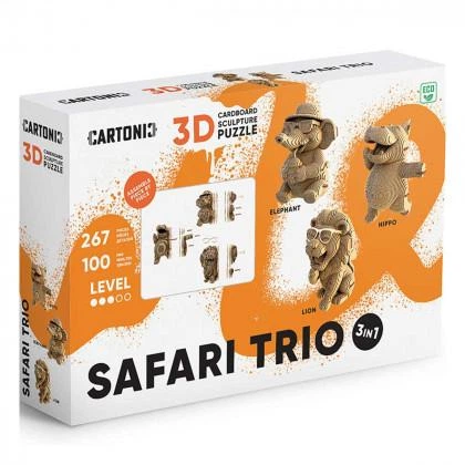 3D пазл Cartonic Safari Trio (CARTTRIOSAF) - изображение 14