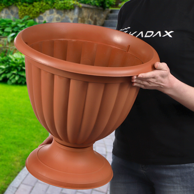 Donica ogrodowa Kadax Terakotowa 34 cm (5903699477052) - obraz 2