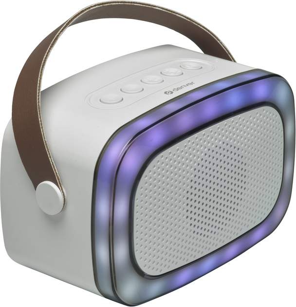 Портативна колонка Denver BTM-610 10W RGB White (BTM-610) - зображення 3