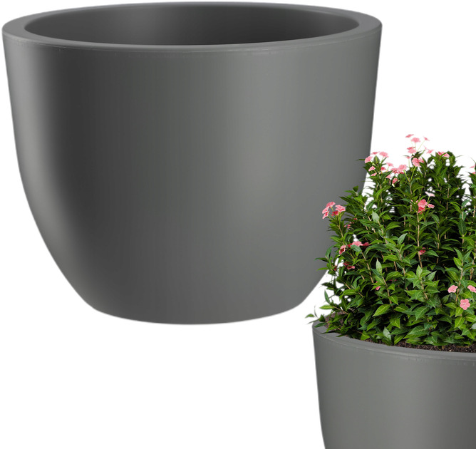 Donica ogrodowa Kadax Rafat Szara 35 cm (5903699476826) - obraz 6
