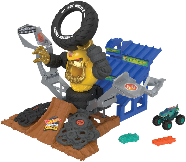 Zestaw do zabawy Hot Wheels Crashzilla Attack Training Arena (0194735164325) (955555911518403) - Outlet - obraz 2