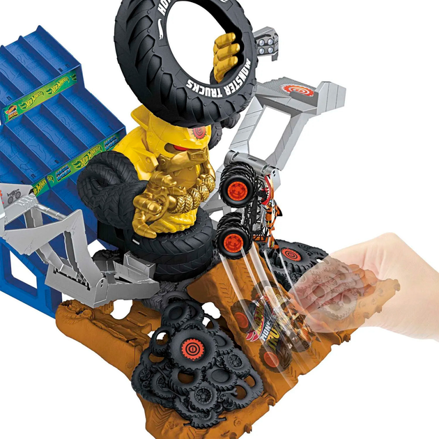 Zestaw do zabawy Hot Wheels Crashzilla Attack Training Arena (0194735164325) (955555911518395) - Outlet - obraz 7