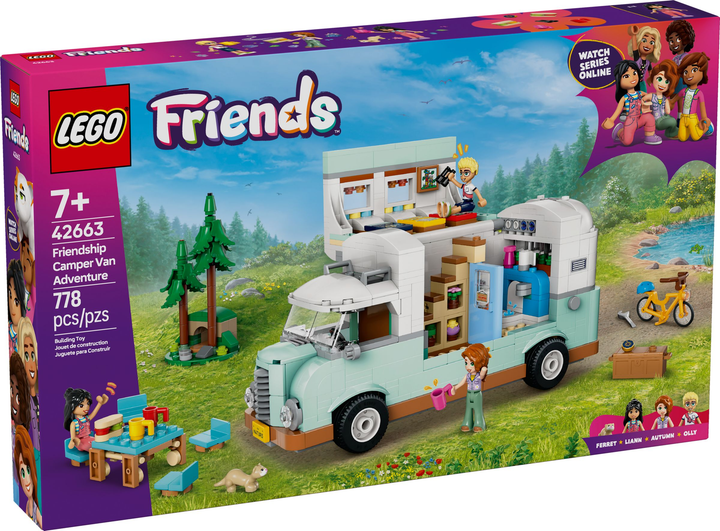 Конструктор LEGO Friends Пригода друзів у кемпінгу 778 елементів (42663) (955555912017637) - Уцінка - зображення 1