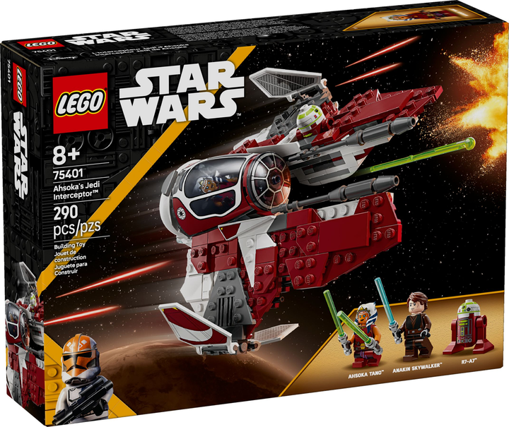 Конструктор LEGO Star Wars Джедайський перехоплювач Асоки 290 елементів (75401) (955555911384327) - Уцінка - зображення 1