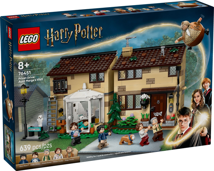Zestaw klockow LEGO Harry Potter Privet Drive: Wizyta ciotki Marge 639 elementow (76451) (955555912885249) - Outlet - obraz 1