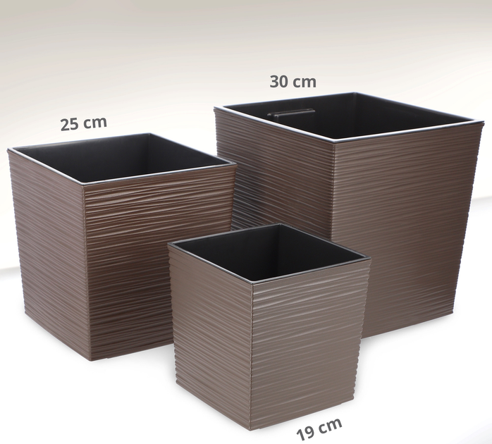 Doniczka z wkładem Kadax Mokka 30 cm (5903699420591) - obraz 2