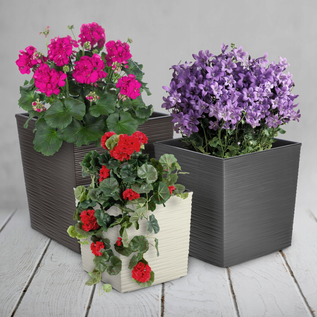 Doniczka z wkładem Kadax Mokka 30 cm (5903699420591) - obraz 8