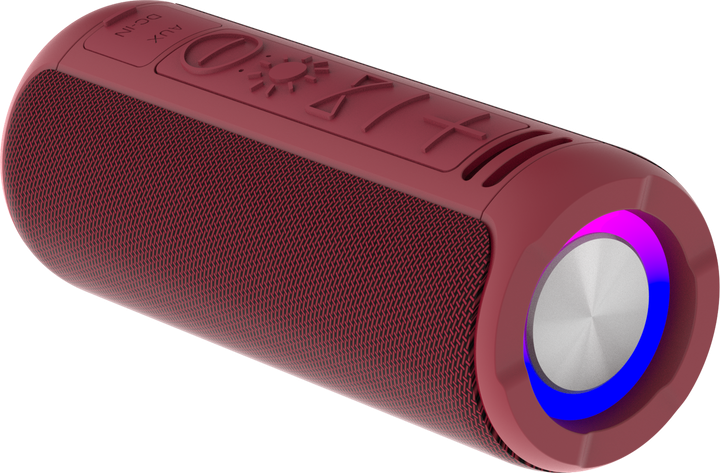 Портативна колонка Denver BTV-213 2x5W RGB Red (BTV-213BD) - зображення 2