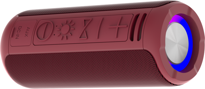 Портативна колонка Denver BTV-213 2x5W RGB Red (BTV-213BD) - зображення 3