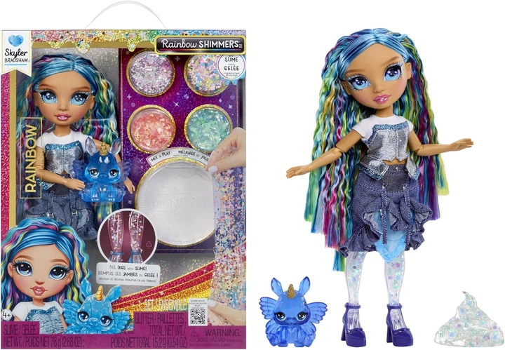 Лялька Rainbow High Rainbow Shimmers with Slime Fashion Doll Skyler Блакитна (122418) (0035051122418) - зображення 2